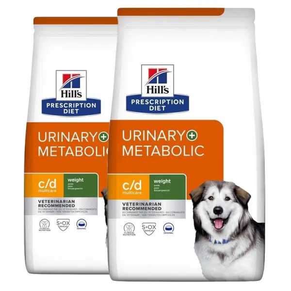 Hill's Prescription Diet c/d + Metabolic Močový systém granule pre psov 2 x 12 kg