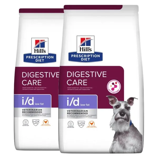 Hill's Prescription Diet i/d Low Fat Starostlivosť o zažívanie granule pre psov 2 x 12 kg