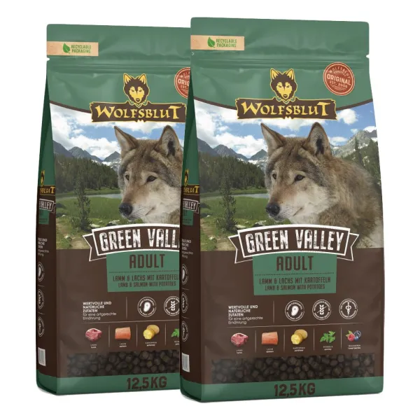 WOLFSBLUT Green Valley Adult 2 x 12,5 kg