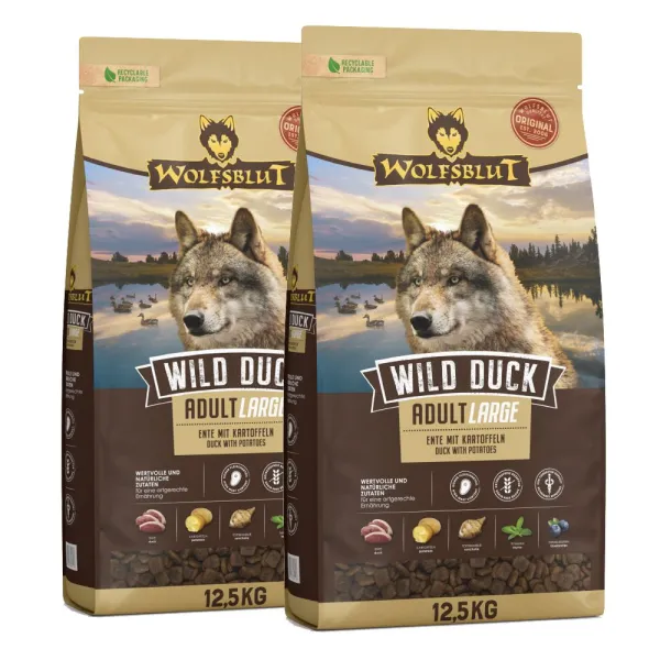 WOLFSBLUT Wild Duck Large Breed 2 x 12,5 kg