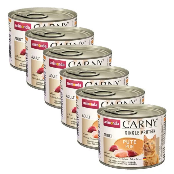 Animonda Carny Adult Single Protein - Čisté morčacie 6 x 200 g