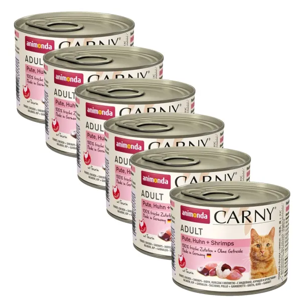 Animonda Carny Adult - Morka, kura a krevety 6 x 200 g