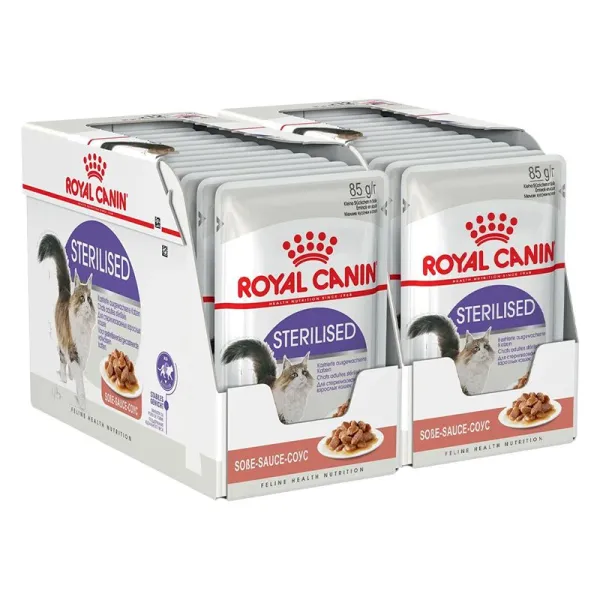 Royal Canin Sterilised Gravy kapsička pre kastrované mačky v šťave 24 x 85 g