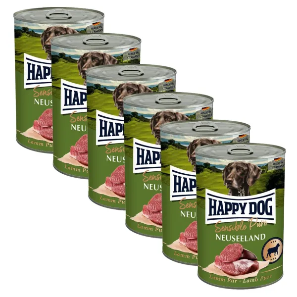 Happy Dog Lamm Pur Neuseeland 6 x 400g / jahňacie