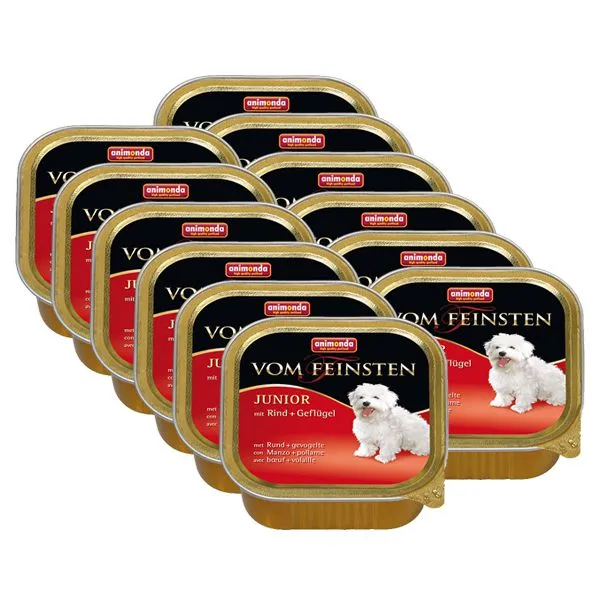 ANIMONDA Junior paštéta - hov. + kuracie mäso, 12 x 150g