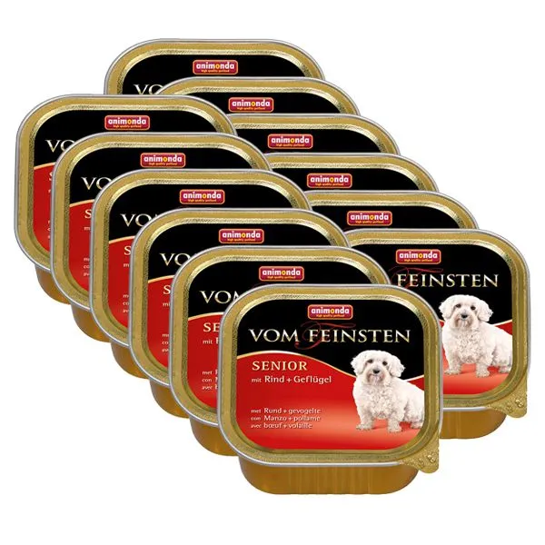 ANIMONDA Senior paštéta - hovädzie mäso a kura, 12 x 150g
