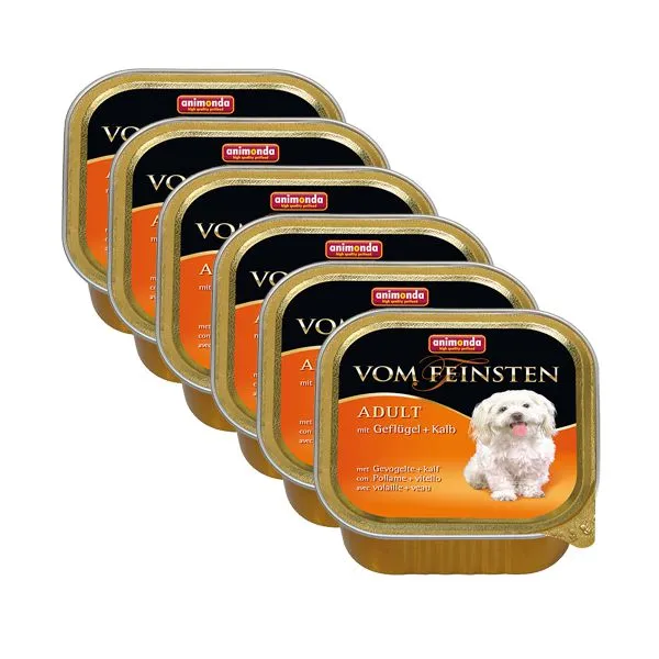 ANIMONDA paštéta - hydina a teľacie mäso, 6 x 150 g