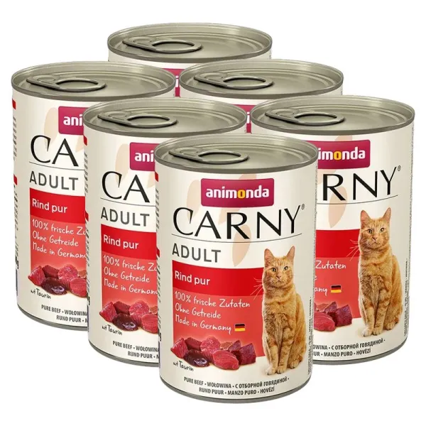 Animonda Carny Adult s hovädzím mäsom - 6 x 400 g