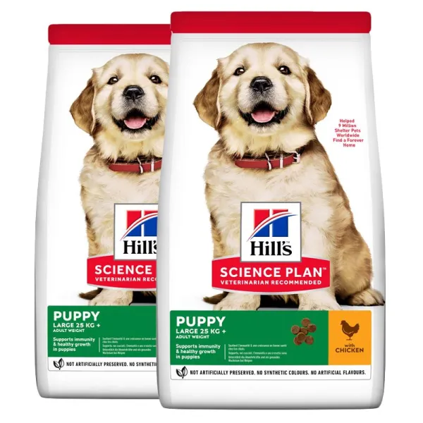 Hill's Science Plan granule pre šteňatá veľkých plemien s kuracím 2 x 16 kg
