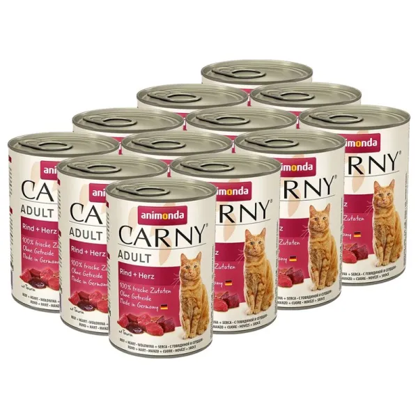 Animonda Carny Adult z hovädzieho srdca - 12 x 400 g