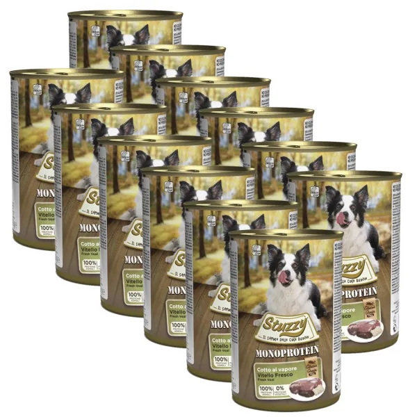 Konzerva Stuzzy Monoprotein teľacie 12 x 400 g