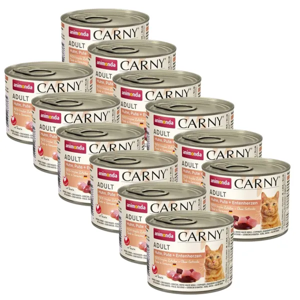 Animonda Carny Adult - Kuracie, morčacie a kačica 12 x 200 g