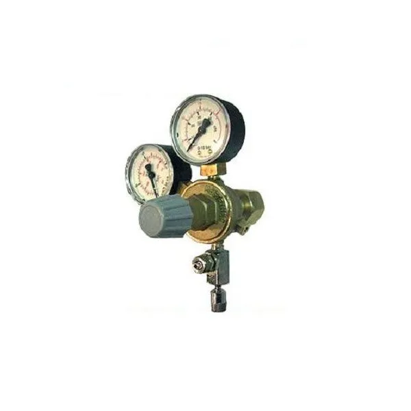 Redukčný ventil CO2 - závit W21,8x1/14" + ihlový ventil (2x man)