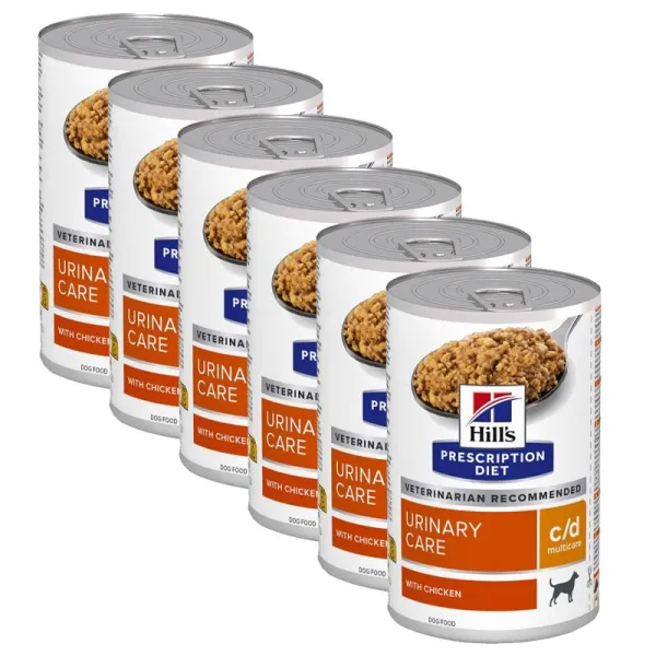 Hill's Prescription Diet c/d Multicare Starostlivosť o močový systém pre psov 6 x 370 g