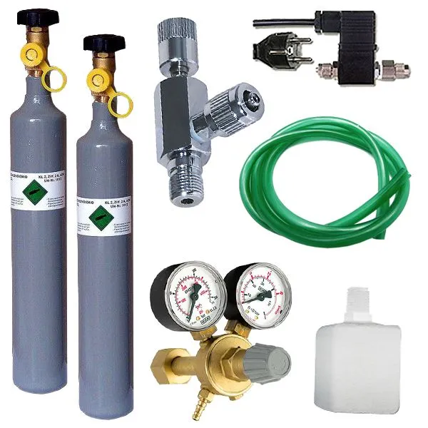 CO2 profesional set s emg. ventilom + náhradná fľaša 500g