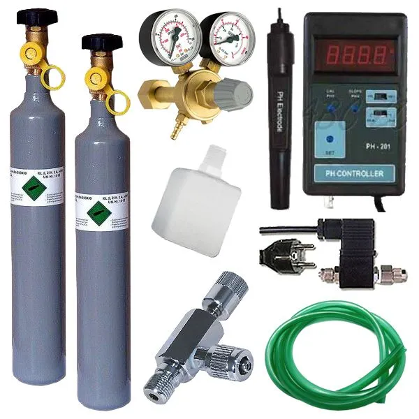 CO2 profesional set + náhradná fľaša 500g + pH Controller