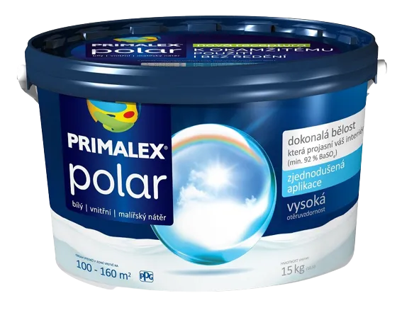 PRIMALEX POLAR - Snehobiela interiérová farba snehobiela, 15 kg + 3 kg zdarma