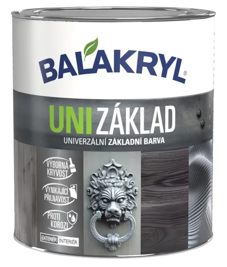 BALAKRYL UNI ZÁKLAD - Antikorózna univerzálna základná farba RAL 7045 - televízna šedá 1, 2,5 L