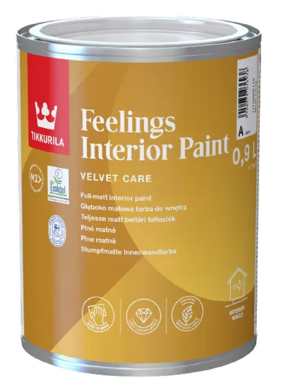 VÝPREDAJ Feelings Interior Paint - plne matná umývateľná farba (zákazkové miešanie) TVT L462 - sacher 0,9 L