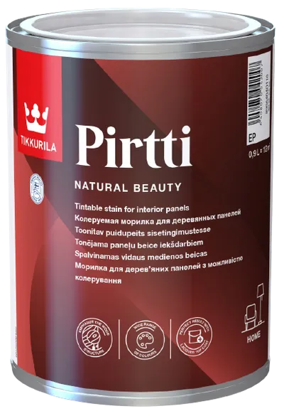 VÝPREDAJ PIRTTI Panel Stain – moridlo na drevo (blízka doba spotreby) transparentny 2,7 l