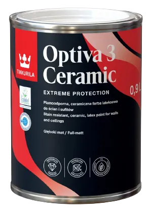 VÝPREDAJ OPTIVA 3 CERAMIC SUPERMATT - Hlboko matná umývateľná farba (blízka doba spotreby) TVT F339 - tutu 0,9 L