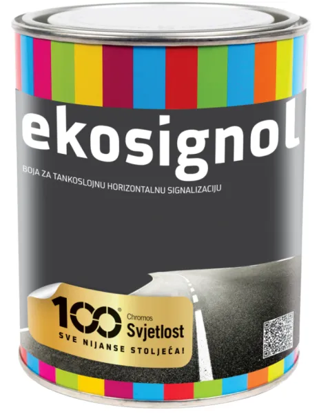 VÝPREDAJ EKOSIGNOL - Farba na vodorovné dopravné značenie (blízka doba spotreby) RAL 1014 - slonová kosť 0,75 L