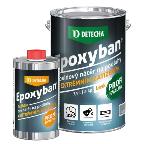 DETECHA Epoxyban - epoxidová podlaha, farba na betón (RAL 7032 - štrková šedá, 5 kg)