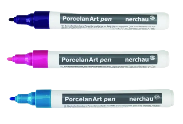 NERCHAU - Vypaľovacie fixky na porcelán (430314 - ružová)