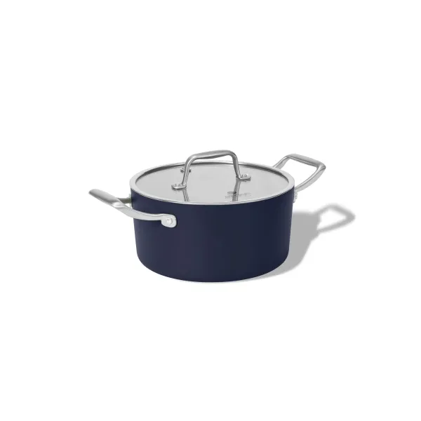 Elmich Nepriľnavý keramický hrniec Vital Ø 18 cm (2L) - tmavomodrý