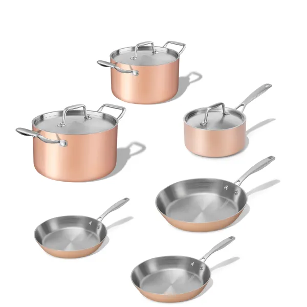Elmich Kompletná sada medeného riadu Tria Copper 6 ks