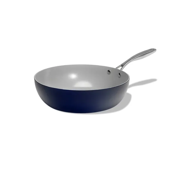 Elmich Nepriľnavá keramická Wok panvica Vital Ø 30 cm - tmavomodrá