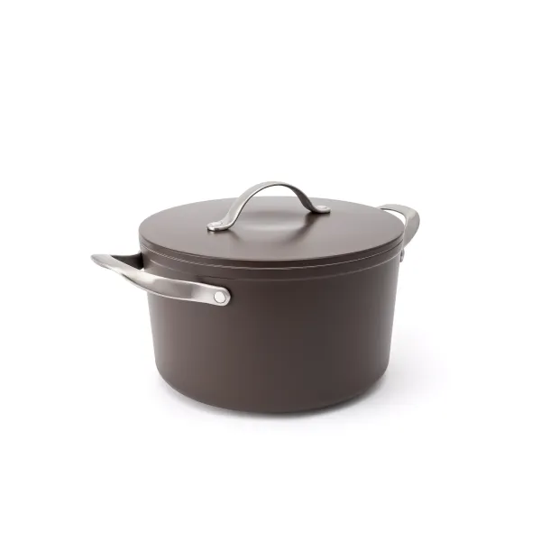 Elmich Nepriľnavý keramický hrniec Zen Ø 24 cm (5,5 l) - hnedý