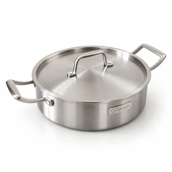 Elmich Hlboká nerezová panvica Tria 28 cm