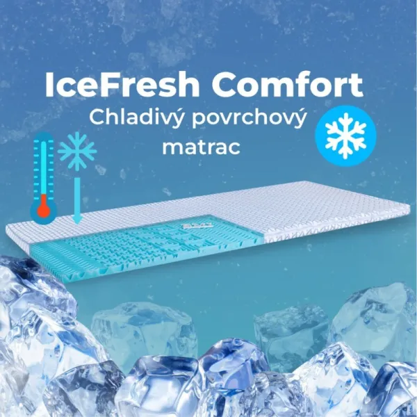 Chladivý povrchový matrac IceFresh Comfort 4 cm EMI, 80x195