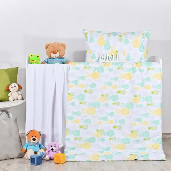 Detské obliečky Ananás EMI, Detský set 90x130 + 45x65