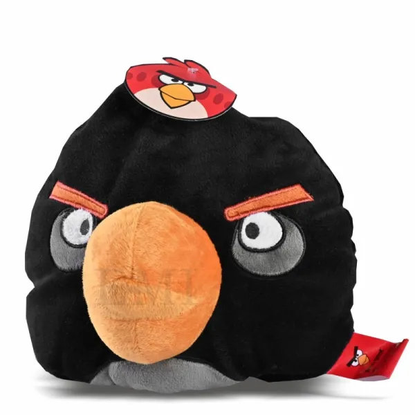 Dekoratívny vankúš Angry Birds čierny