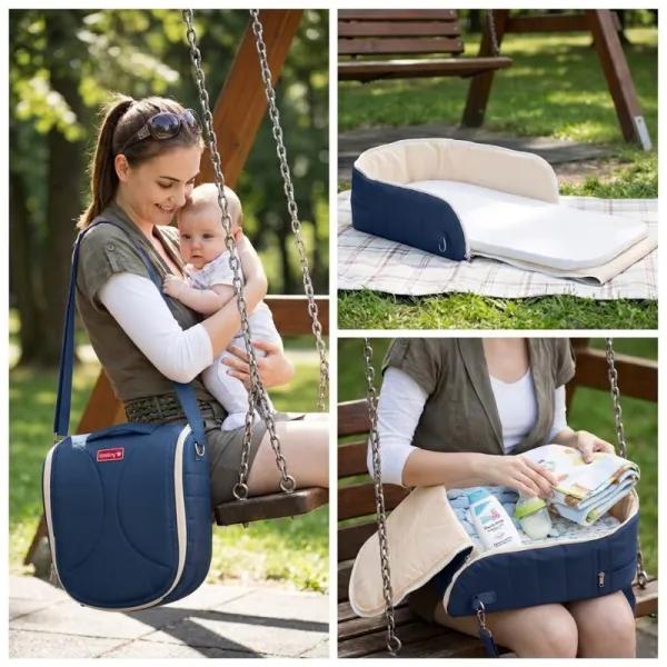 Multifunkčné hniezdo pre bábätka modré Baby Bed ibaby