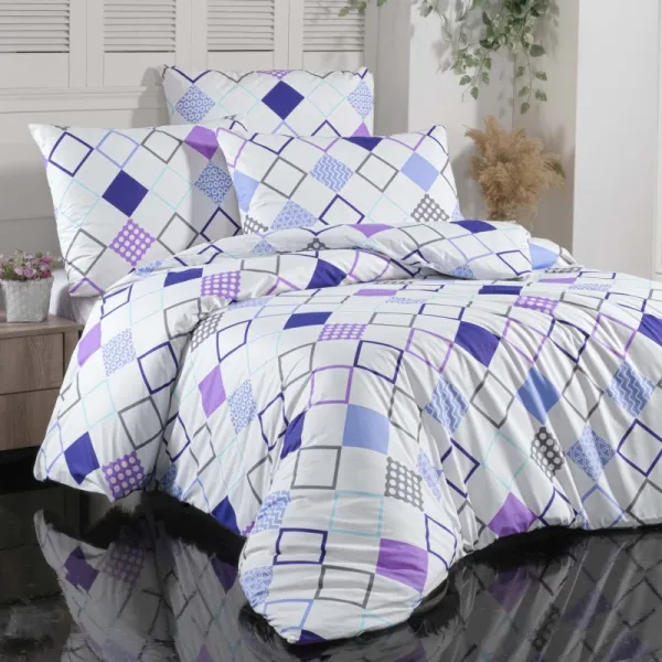Obliečky bavlnené Hali EMI, Predĺžený set jednolôžko obsahuje 1x 140x220 + 1x 70x90
