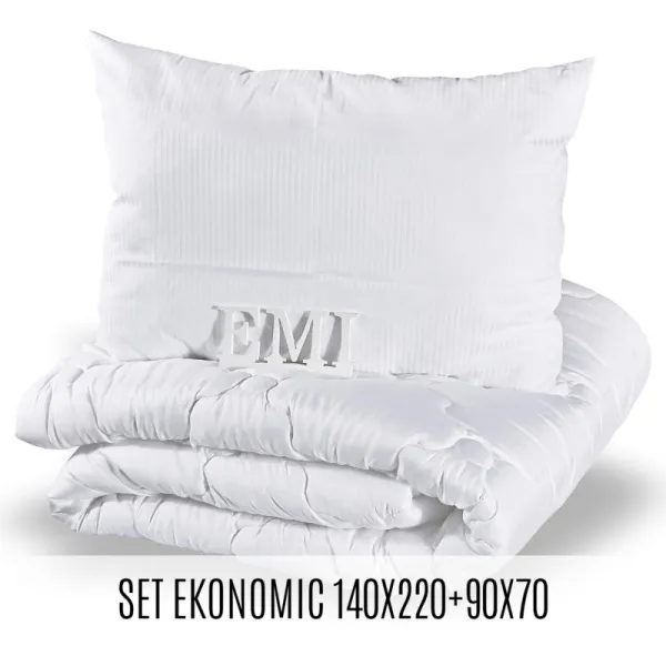 Set predĺženej prikrývky a vankúša Ekonomic 140x220 70x90 EMI