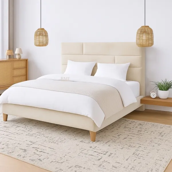 Posteľ čalúnená CALMIRA 180x200 cm s úložným priestorom