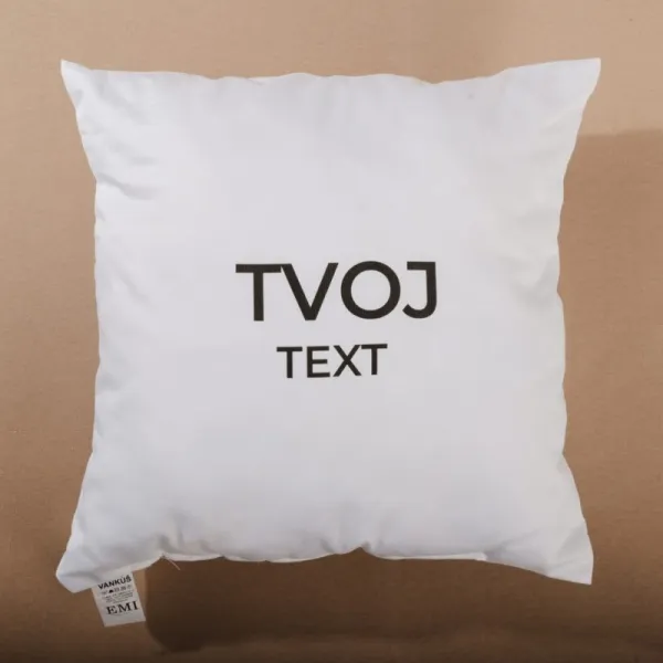 Vankúš s vlastným textom 40x40 cm EMI