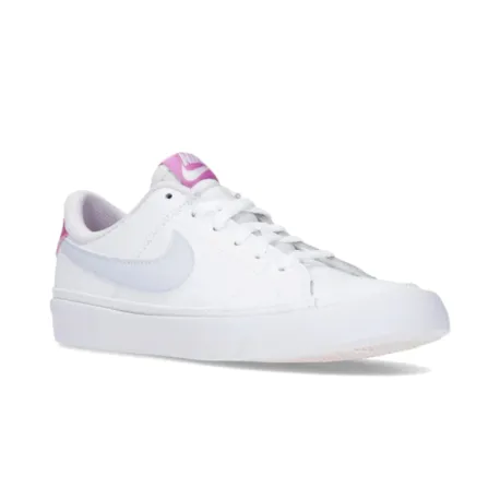 Dievčenská vychádzková obuv NIKE Court Legacy white gfootball grey cosmic fuchsia