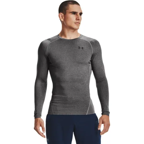 Pánske kompresné tričko s dlhým rukávom UNDER ARMOUR UA HG Armour Comp LS-GRY