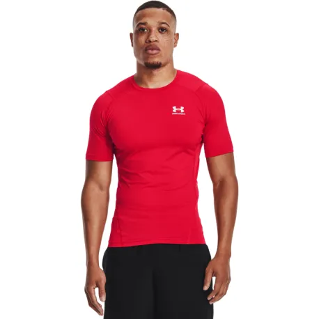 Pánske kompresné tričko s krátkym rukávom UNDER ARMOUR UA HG Armour Comp SS-RED