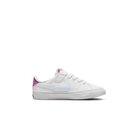 Dievčenská vychádzková obuv NIKE Court Legacy white cosmic fuchsia pearl pink football grey