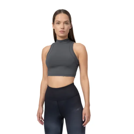 Dámske tréningové tielko 4F TSHIRT FNK F150-22S-ANTHRACITE