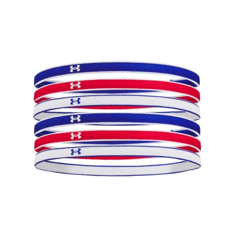 Dámska čelenka UNDER ARMOUR UA Mini Headbands (6pk)-BLU 1286016-400