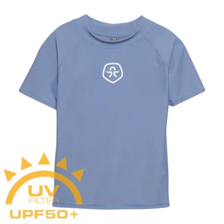 Chlapčenské tričko na kúpanie COLOR KIDS T-shirt - Solid-854-Coronet Blue