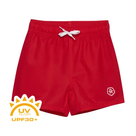 Chlapčenské plavky COLOR KIDS Swim Shorts - Solid, goji berry