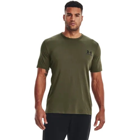 Pánske tričko s krátkym rukávom UNDER ARMOUR UA M SPORTSTYLE LC SS-GRN
